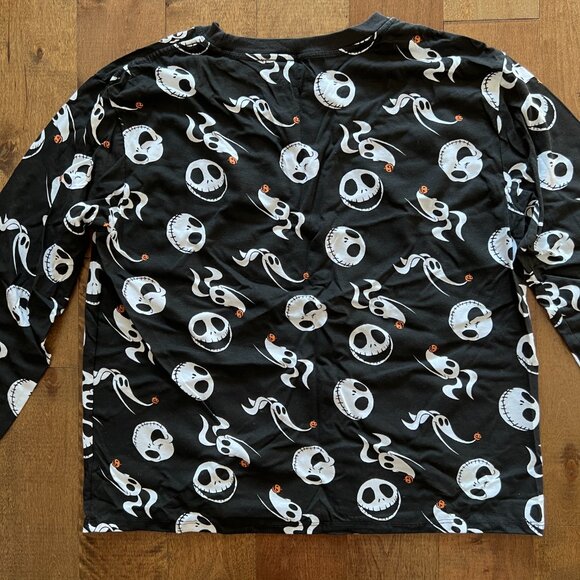 Disney Tim Burton's The Nightmare Before Christmas Men's Black Shirt, Size 2X - Picture 7 of 8